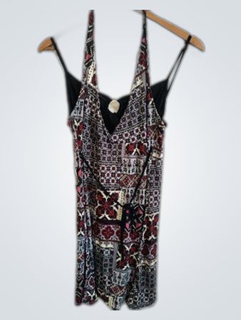 Multicolored Patterned Dress