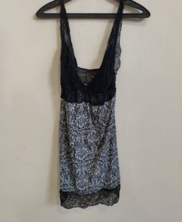 Black and White Lace Camisole