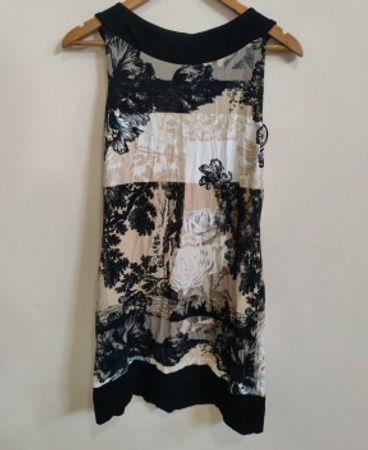 Black and White Floral Dress