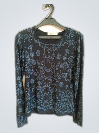 George Embroidered Long-Sleeve Blouse