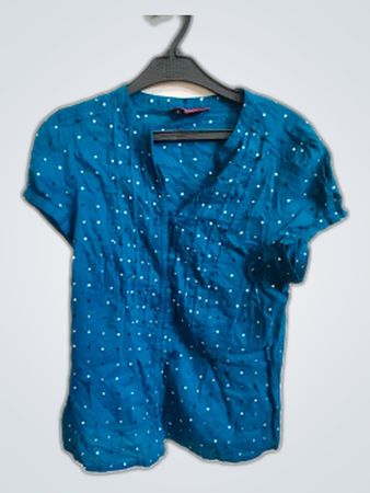 Blue Polka Dot Blouse