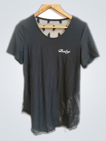 Black Sheer Top