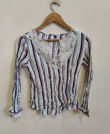 Striped Long-Sleeve Top