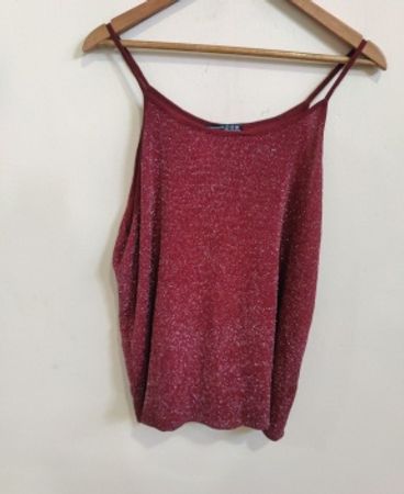 Atmosphere Red Sparkly Cami Top
