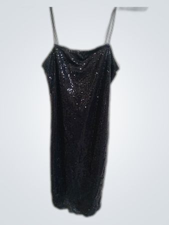 New Look Black Sequin Cami Top