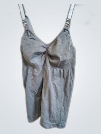 Gray Nursing Bra