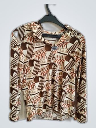 Laiquo Geometric Print Hooded Jacket