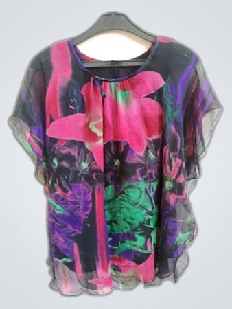 Blouse with Floral Pattern