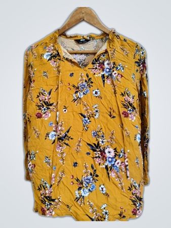 Floral Yellow Blouse