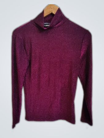M&S Collection Purple Turtleneck Sweater