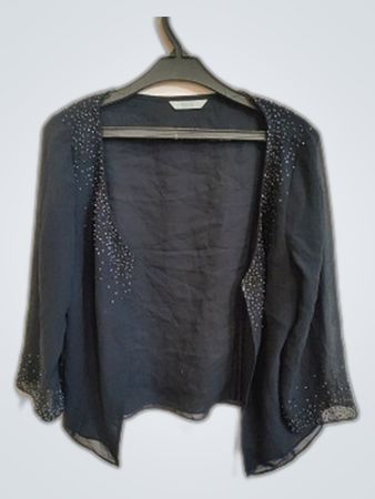 M&S Black Beaded Shawl