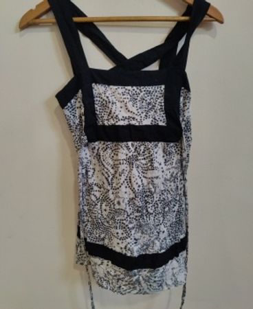 Topshop Black and White Dress