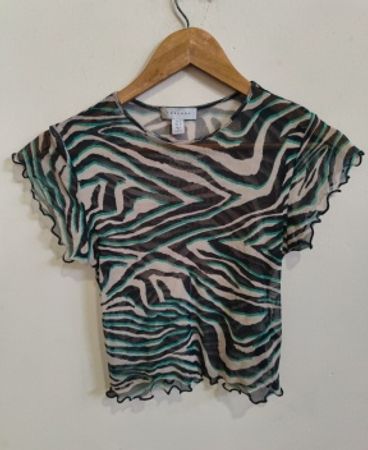 Topshop Zebra Print Top