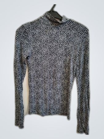 Stradivarius Long Sleeve Polka Dot Top