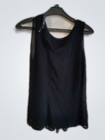 Black Sheer Top
