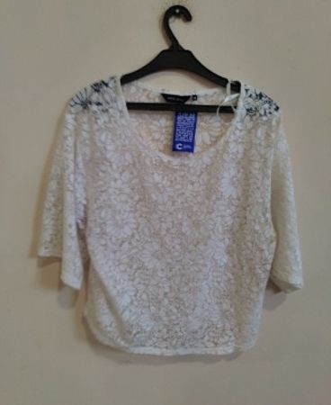 New Look White Lace Blouse