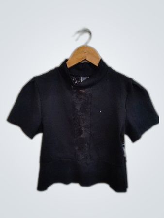Zara Cropped Lace Top