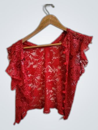 Red Lace Top