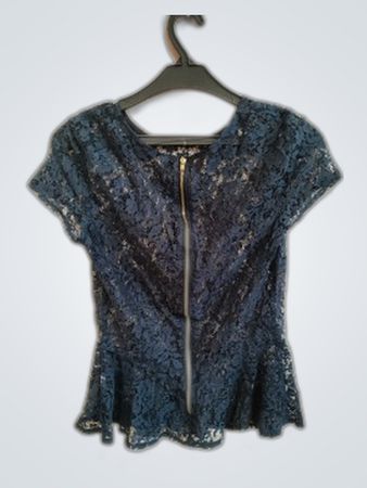 Blue Lace Top