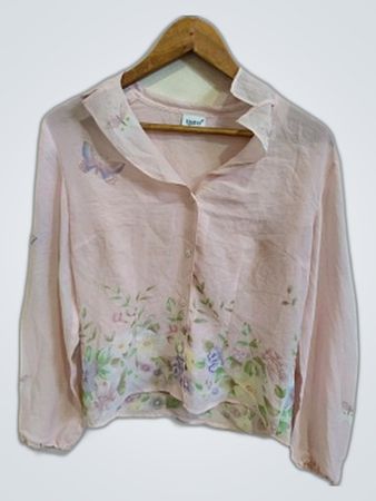 Pink Floral Blouse