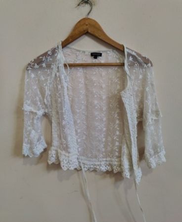 River Island White Lace Top