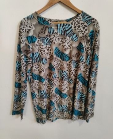 Flying Swallows Animal Print Blouse