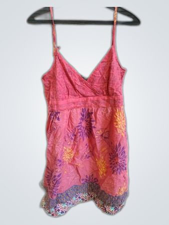 Pink Floral Print Cami Top