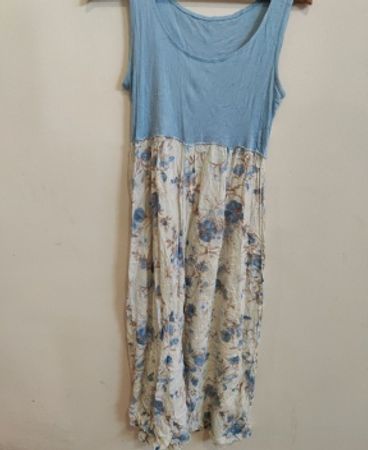 Blue Floral Maxi Dress