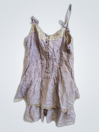 one step Purple Dress