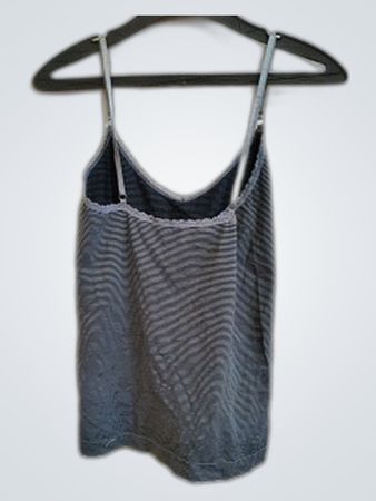 Unbranded Striped Lace Trim Cami Top