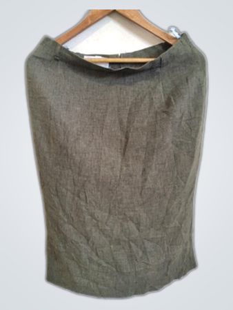 Green Linen Shorts