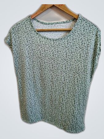 Green Floral Short Sleeve Shirt