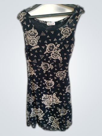 Luang Pai Black Floral Dress