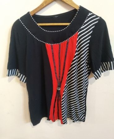 Black and Red Striped Shirt