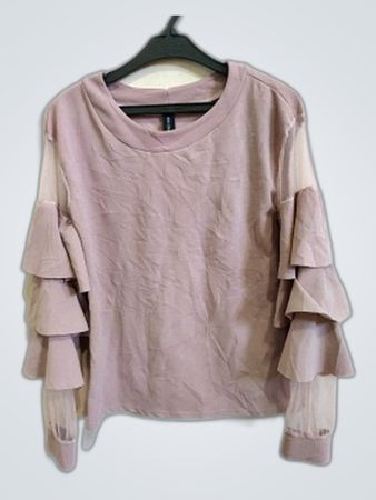Pink Ruffled Blouse