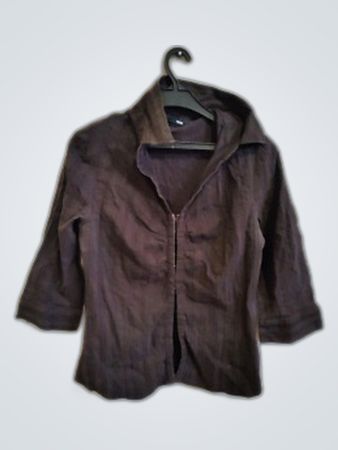 H&M Olive Zip-Up Hooded Jacket