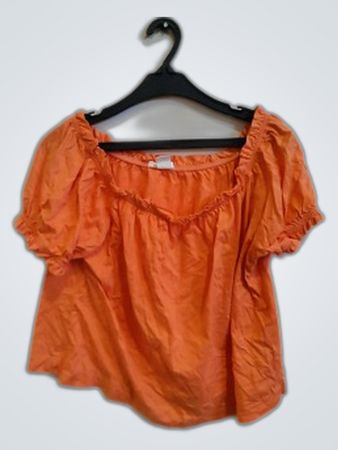 Orange Off-The-Shoulder Top
