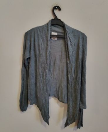 Bershka Gray Long-Sleeve Top