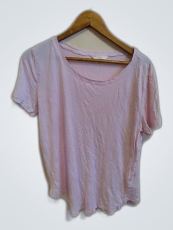 Unbranded Light Pink Short Sleeve Scoop Neck Top