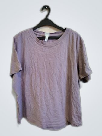 H&M Basics Purple Short-Sleeve T-Shirt