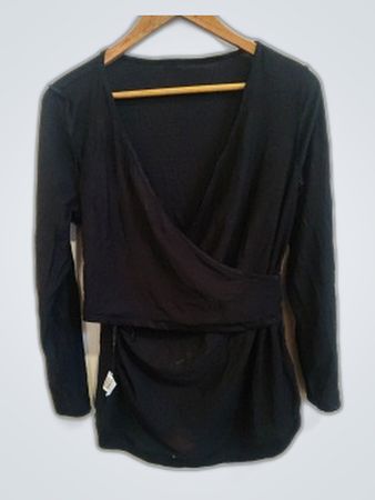 Black Long-Sleeve Top