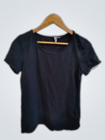 H&M Black Short-Sleeve Top