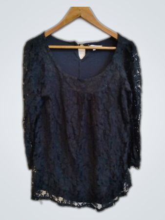 Kook Black Lace Blouse