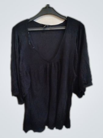 H&M Black V-Neck Blouse