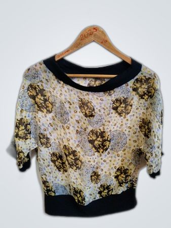 Blouse with Floral Pattern