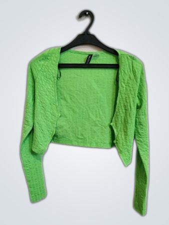 Green Cropped Sweater