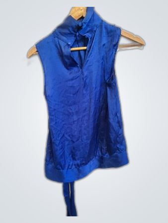 Blue Sleeveless Top