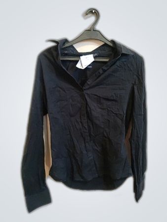 Black Long-Sleeve Blouse