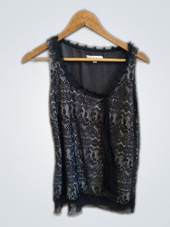 Cabi Black Lace Top