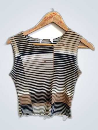 Striped Sleeveless Top